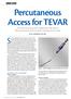 Percutaneous Access for TEVAR