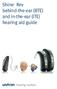 Shine Rev behind-the-ear (BTE) and in-the-ear (ITE) hearing aid guide