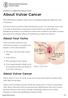 This information explains vulvar cancer, including symptoms, diag nosis, and treatments.