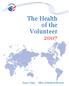 The Health of the Volunteer 2007