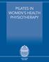 PILATES IN WOMEN S HEALTH PHYSIOTHERAPY