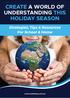 CREATE A WORLD OF UNDERSTANDING THIS HOLIDAY SEASON
