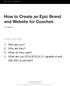 How to Create an Epic Brand and Website for Coaches