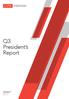 Q3 President s Report