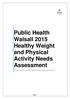 Public Health Walsall 2015 Healthy Weight and Physical Activity Needs Assessment