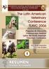 The Latin American Veterinary Conference TLAVC 2006 pág 8