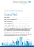 Sweat Test. Information Leaflet for Parents/Carers