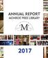 ANNUAL REPORT MONROE FREE LIBRARY