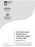 The Child Dental Health Survey, Australian Capital Territory 2001