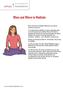 When and Where to Meditate