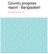 Country progress report - Bangladesh. Global AIDS Monitoring 2017