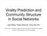 Virality Prediction and Community Structure in Social Networks