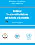 National Treatment Guidelines for Malaria in Cambodia