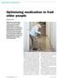 Optimising medication in frail older people