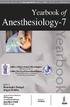 Yearbook of Anesthesiology-7. Jaypee Brothers