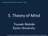 5. Theory of Mind. Toyoaki Nishida Kyoto University