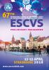 ESCVS. 67 th APRIL Photo: Hesdes - OVERCOME. preliminary programme.