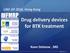 Drug delivery devices for BTK treatment
