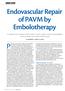 Pulmonary arteriovenous malformations (PAVMs)