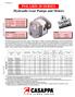 POLARIS 20 SERIES. Hydraulic Gear Pumps and Motors. Max. speed. Min. speed. Theoretical displacement pressure p1