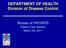 DEPARTMENT OF HEALTH Division of Disease Control