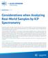 Considerations when Analyzing Real-World Samples by ICP Spectrometry
