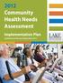 2012 Community Health Needs Assessment. Implementation Plan Updated and Revised September 2013