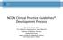 NCCN Clinical Practice Guidelines Development Process