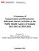Evaluation of Immunization and Respiratory Infectious Disease Activities at the Public Health Agency of Canada to