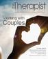 Therapist Therapist. Couples. Working with. the. in this issue. Magazine of the California Association of Marriage and Family Therapists