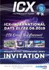 INVITATION. I CX Opens New Horizons! ICX-INTERNATIONAL DAYS 21./ PRESENTATIONS INNOVATIONS NEWS FAIR ICX. The FAIR Implant-System 100%
