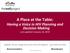 A Place at the Table: Having a Voice in HIV Planning and Decision Making Last updated: January 14, 2019