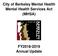 City of Berkeley Mental Health Mental Health Services Act (MHSA) FY Annual Update