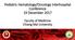 Pediatric Hematology/Oncology Interhospital Conference 19 December Faculty of Medicine Chiang Mai University