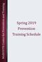 MidSOUTH Center for Prevention and Training. Spring 2019 Prevention Training Schedule