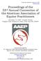 Proceedings of the 53 rd Annual Convention of the American Association of Equine Practitioners