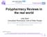 Polypharmacy Reviews in the real world
