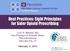 Best Practices: Eight Principles for Safer Opioid Prescribing