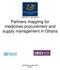 Partners mapping for medicines procurement and supply management in Ghana