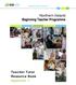 Beginning Teacher Programme. Northern Ireland. Teacher Tutor Resource Book Appendix 1
