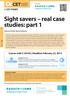 Sight savers real case studies: part 1