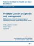 Prostate Cancer: Diagnosis and management