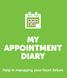 MY APPOINTMENT DIARY