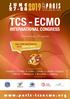 PARIS JUNE INTERNATIONAL CONGRESS UICP.   Preliminary Program TCS - ECMO