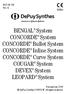 BENGAL System CONCORDE System CONCORDE Bullet System CONCORDE Inline System CONCORDE Curve System COUGAR System DEVEX System LEOPARD System