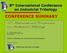 8 th International Conference on Industrial Tribology CONFERENCE SUMMARY