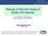 Results of Pilot NIH Study of Global HIV Variants