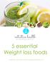 5 essential Weight loss foods