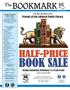 BOOK SALE HALF-PRICE BOOKMARK. The. Friends of the Lubbock Public Library. Friday-Saturday, February 1-2, 9 am-5 pm. You are invited to the