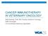 CANCER IMMUNOTHERAPY IN VETERINARY ONCOLOGY